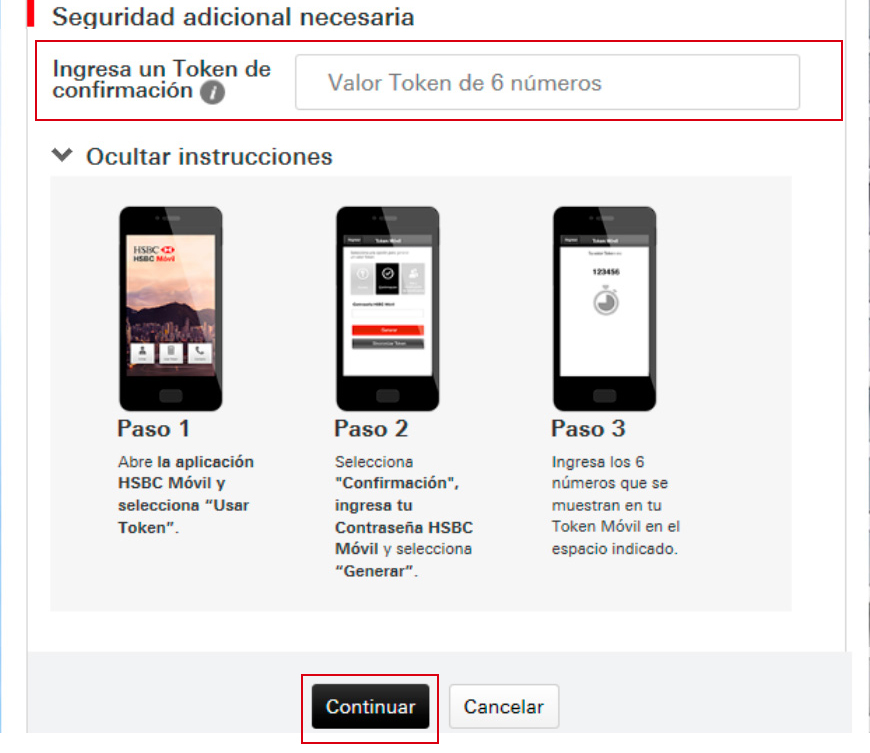 Transferencias Express HSBC Digital HSBC México