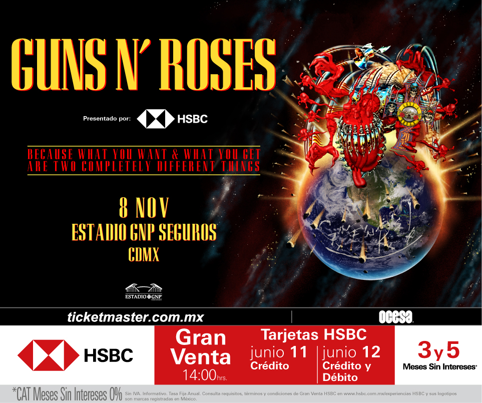 Gran Venta Guns N' Roses